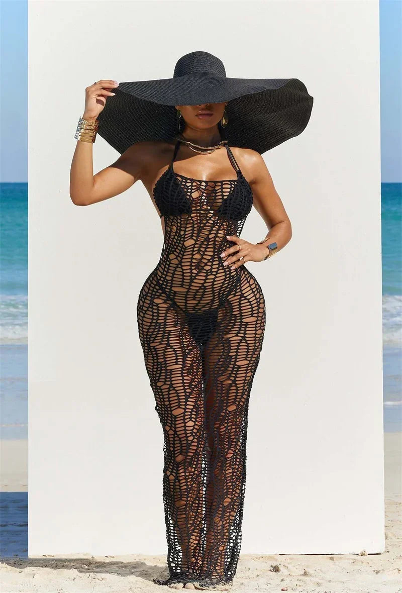 Island Cover Up + Halter Swimsuit Set