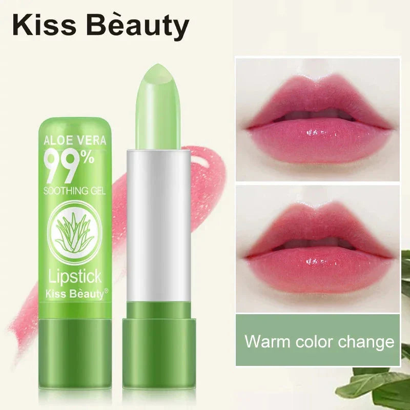 Aloe Vera Lipstick Color Changing Lip Balm Lasting Moisturizing Moisturizing Waterproof Temperature Change Lip Balm