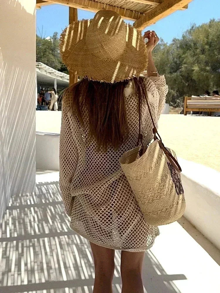 Lazy Day Long Sleeve Swimsuit Cover Up