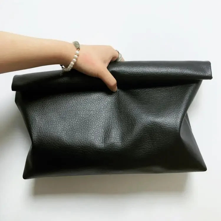 Soft Faux Leather Large Envelope Bag