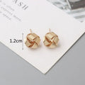 Tiny Metal Stud Earrings