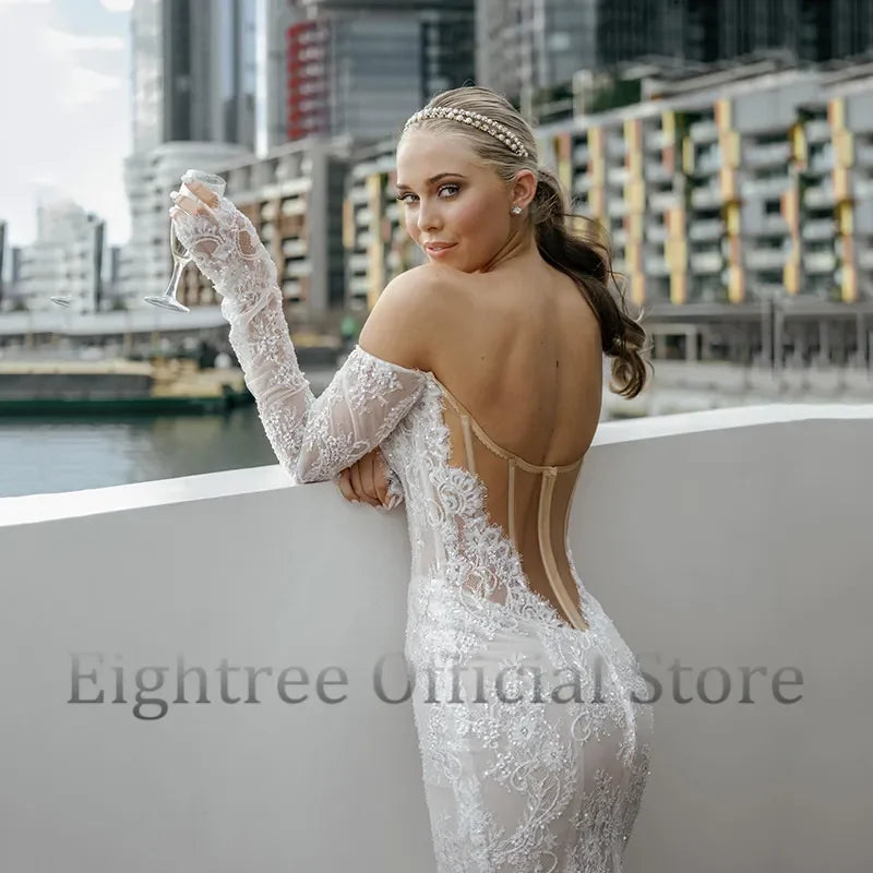 Boho Mermaid Wedding Dress