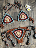 Boho Crochet Micro Bikini Set