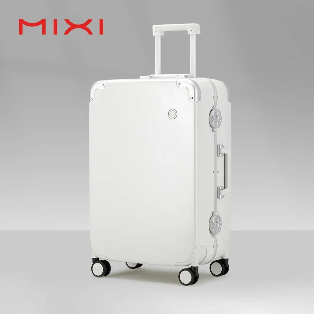 Carry On Luggage 20'' Rolling Luggage Aluminum Frame PC Hardside with Spinner Wheels TSA Lock 24''