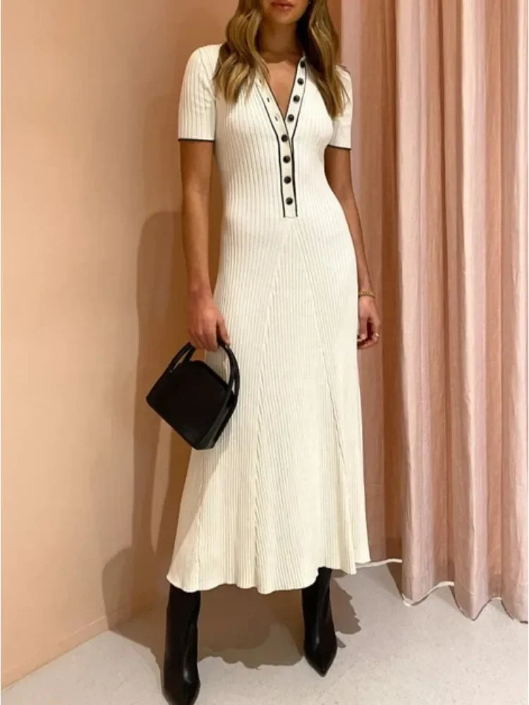 Madeline Short Sleeve Midi Dress