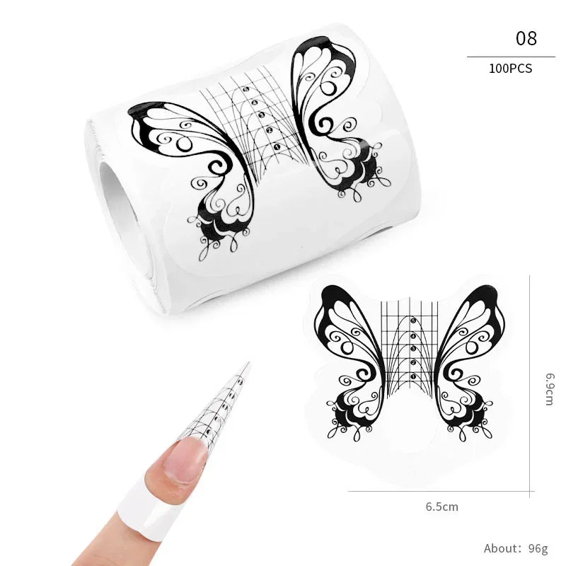 French Nail Tips Nail Sticker 100pcs