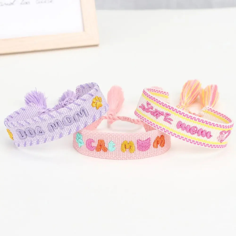 Woven Bracelet For Dog Lovers Cat Lovers Stack Jewelry Gifts For Fur Mama