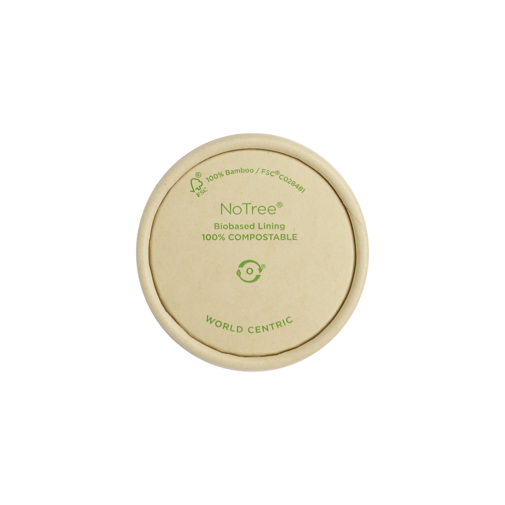 World Centric Compostable NoTree Paper Lid for 2 oz Portion Cups (QTY 1000), SKU SFL-NT-2