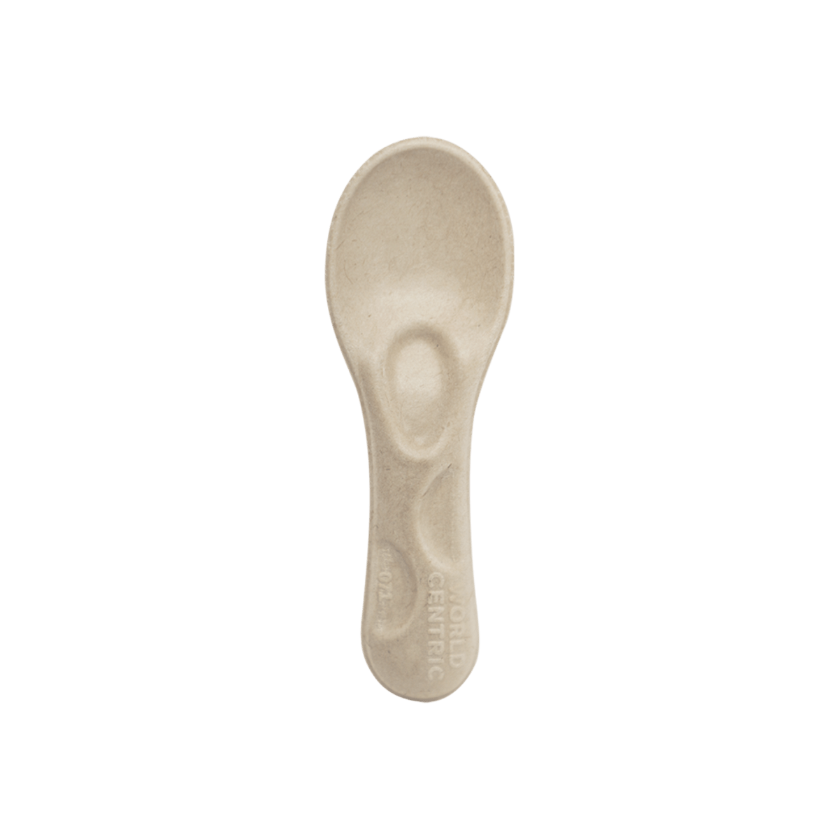 World Centric 3 in Compostable Fiber Tasting Spoon (QTY 3000), SKU SP-FB-3-LF