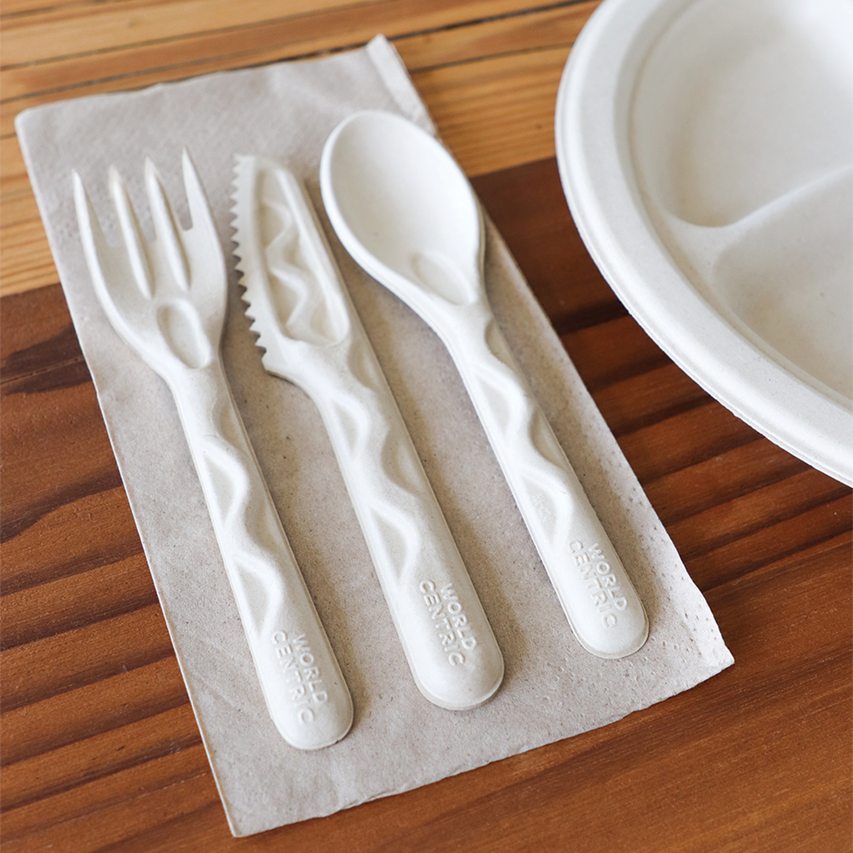 World Centric 6 in Fiber Spoon (QTY 1000), SKU SP-FB-6-LF