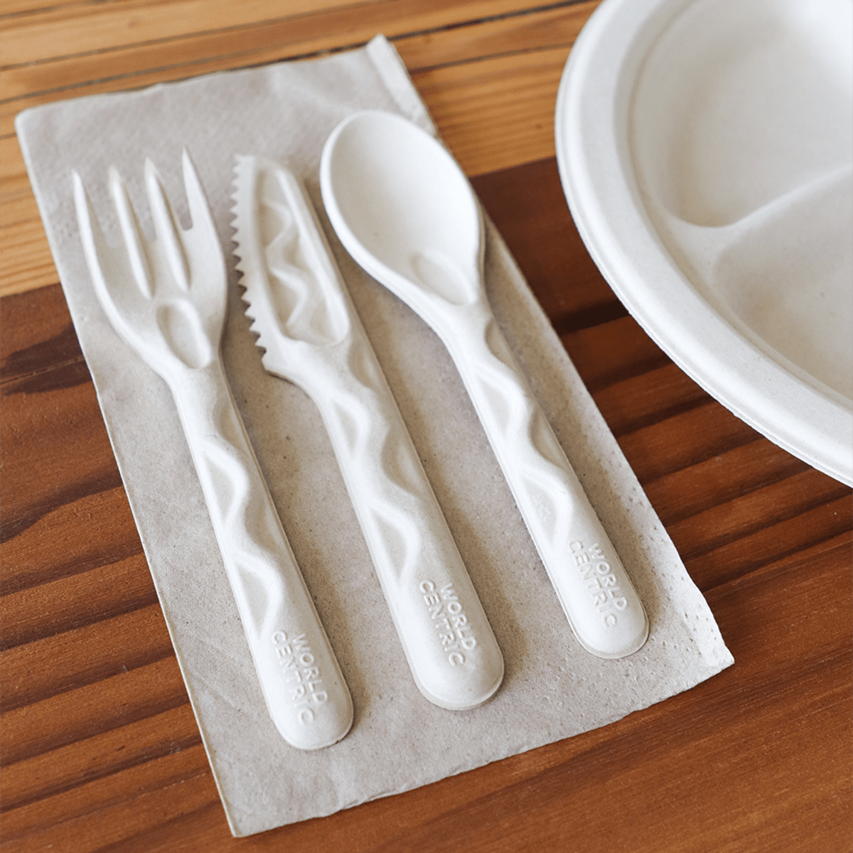 World Centric 6” Wrapped Fiber Spoon (QTY:750)