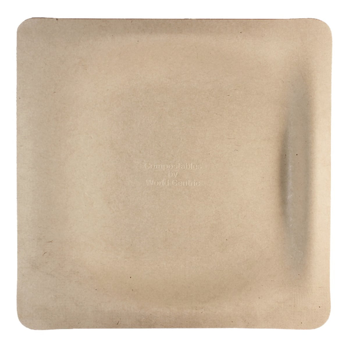 World Centric 10" Fiber Square Plate (QTY:500)