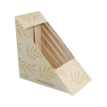 World Centric NoTree Paper Medium Sandwich Wedge with PLA Window (QTY:500)