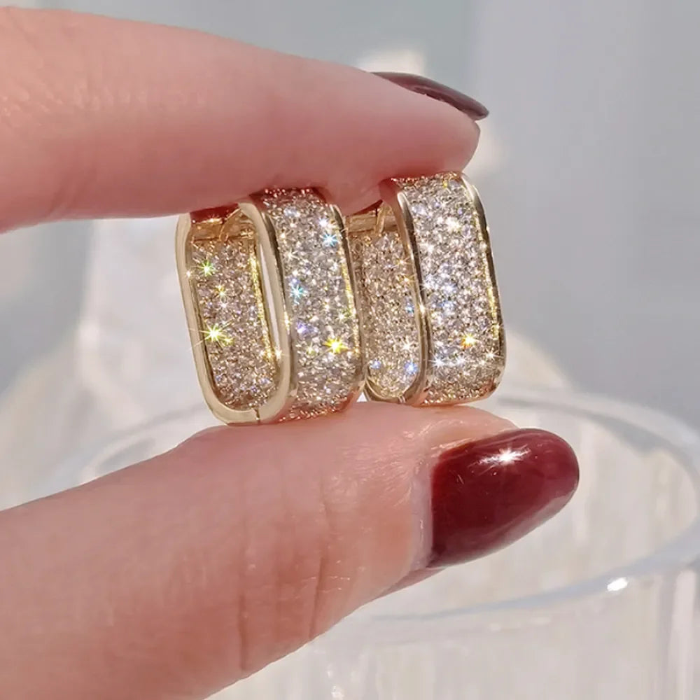 Fashion CZ Hoop Earrings