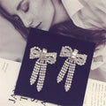 Retro Fashion High-grade Crystal Rose Earrings Women Zircon Ear Studs Wedding Jewelry Gifts