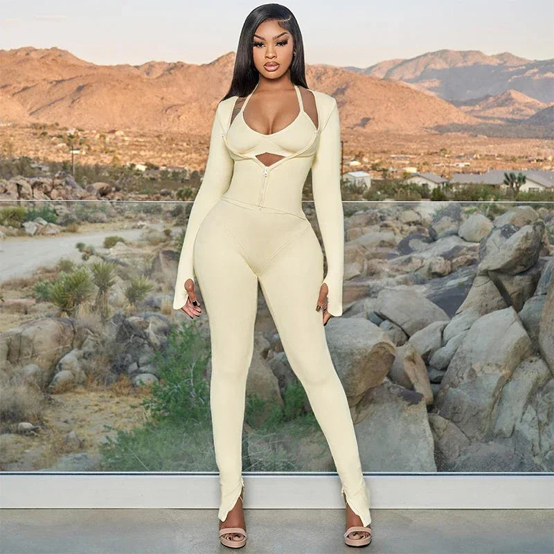 Zip Long Sleeve Bodysuit