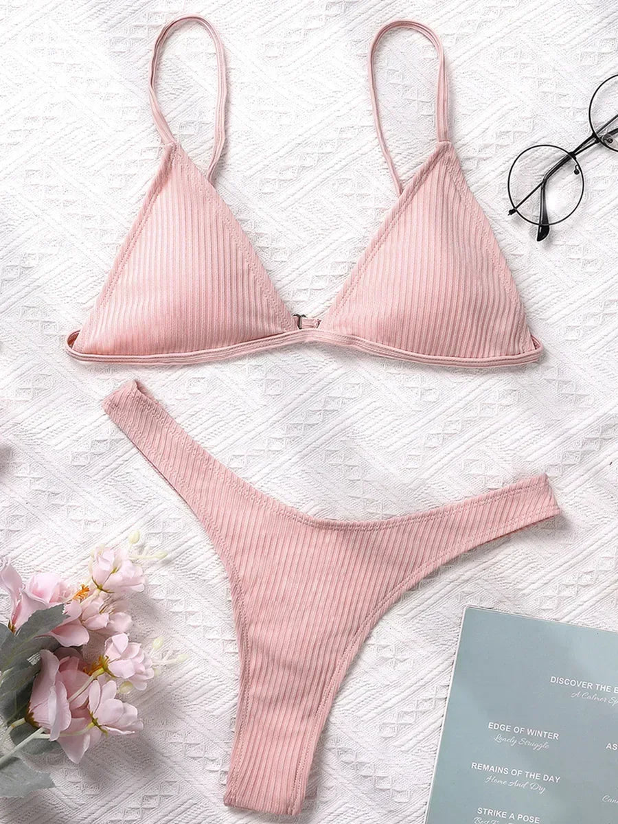 Bandeau Ribbed Bikini