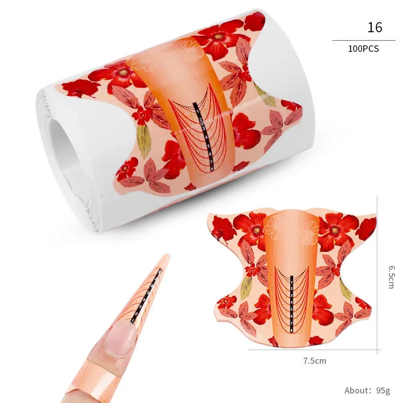 French Nail Tips Nail Sticker 100pcs
