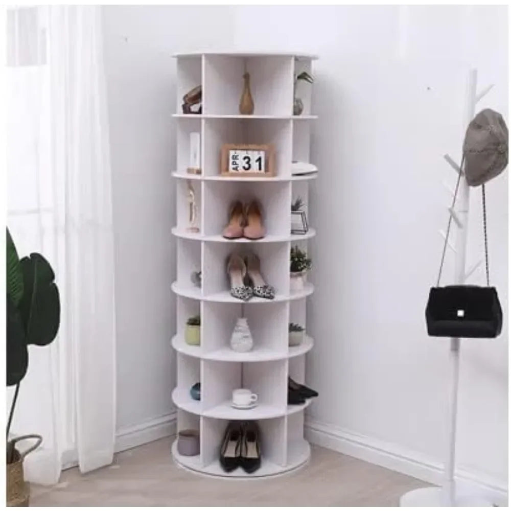Rotating Shoe Rack 360° Original 7-tier Hold Over 35 Pairs of Shoes Home Furniture Cabinets for Living Room Reloving Cabinet