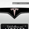 Sakura Hex Tesla Emblem Decals (Front + Back) | Model S