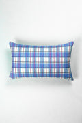 San Andres Gingham Blue & White Pillow