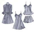 Satin Lace PJ Set 5PC