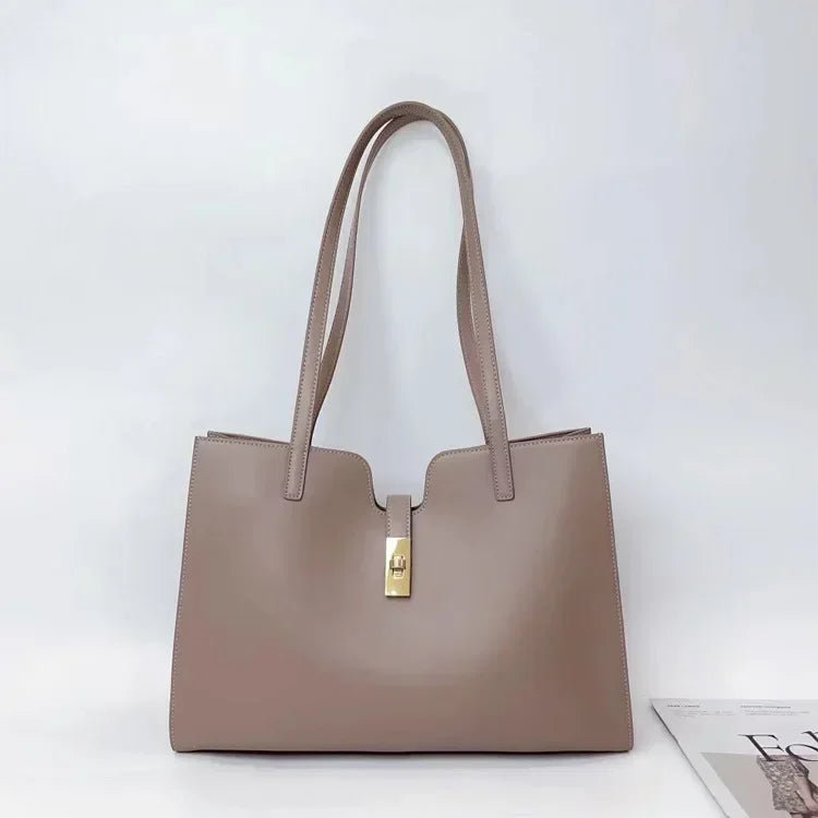 LUX Shopper Leather Shoulder Bag