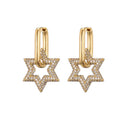 Star Glazed Zircon Earrings