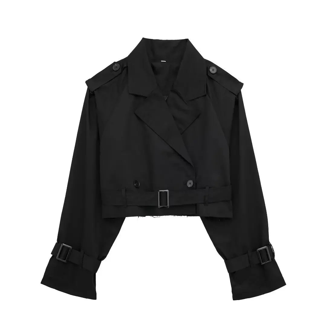 Cassie Cropped Trench