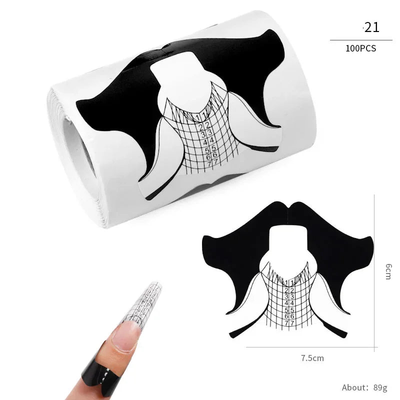 French Nail Tips Nail Sticker 100pcs