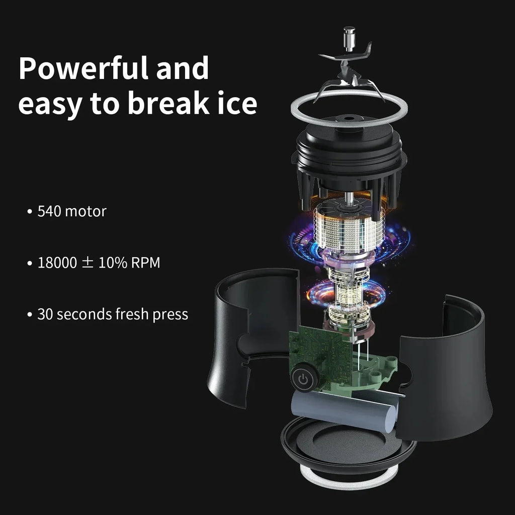 Healthy Living Portable Blender 20oz USB With 6 Blades
