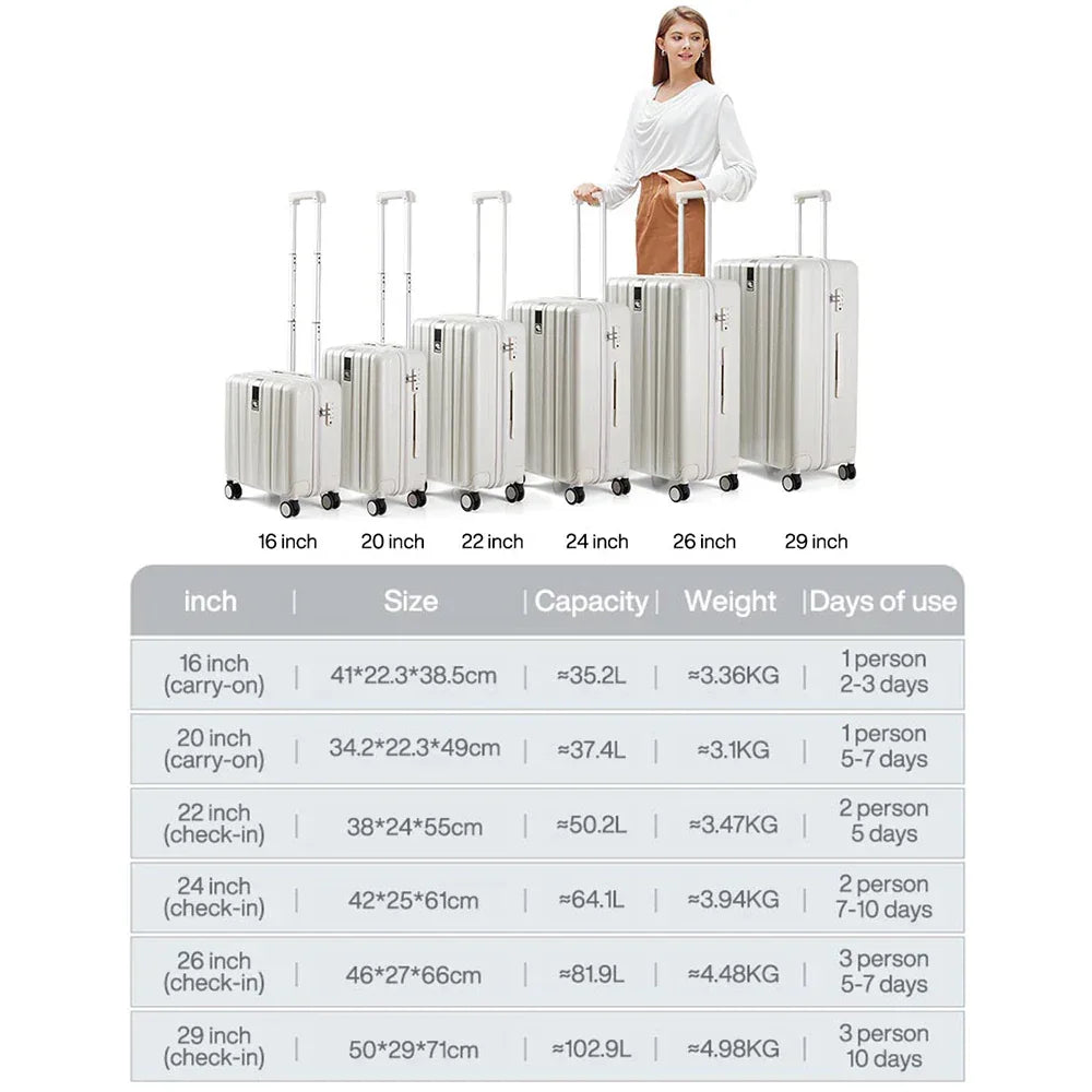 Lux Spinner Luggage Suitcase