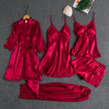 LUX 5PC Silk Lingerie Set
