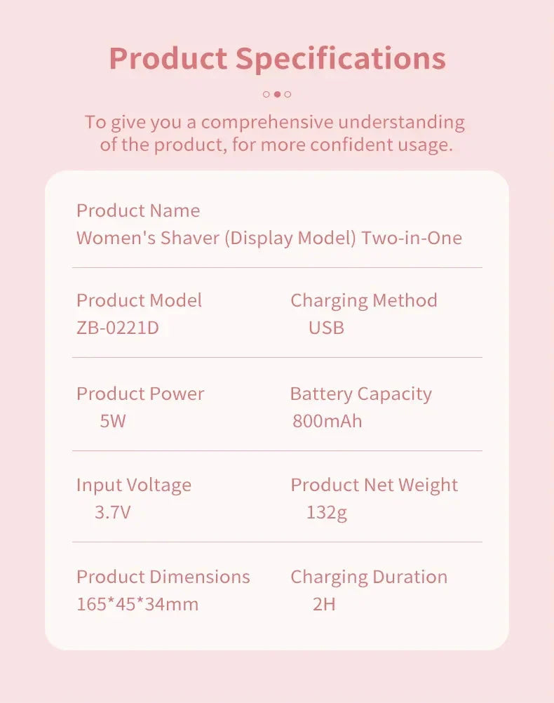 Lux Woman’s Electric Bikini Hair Remover