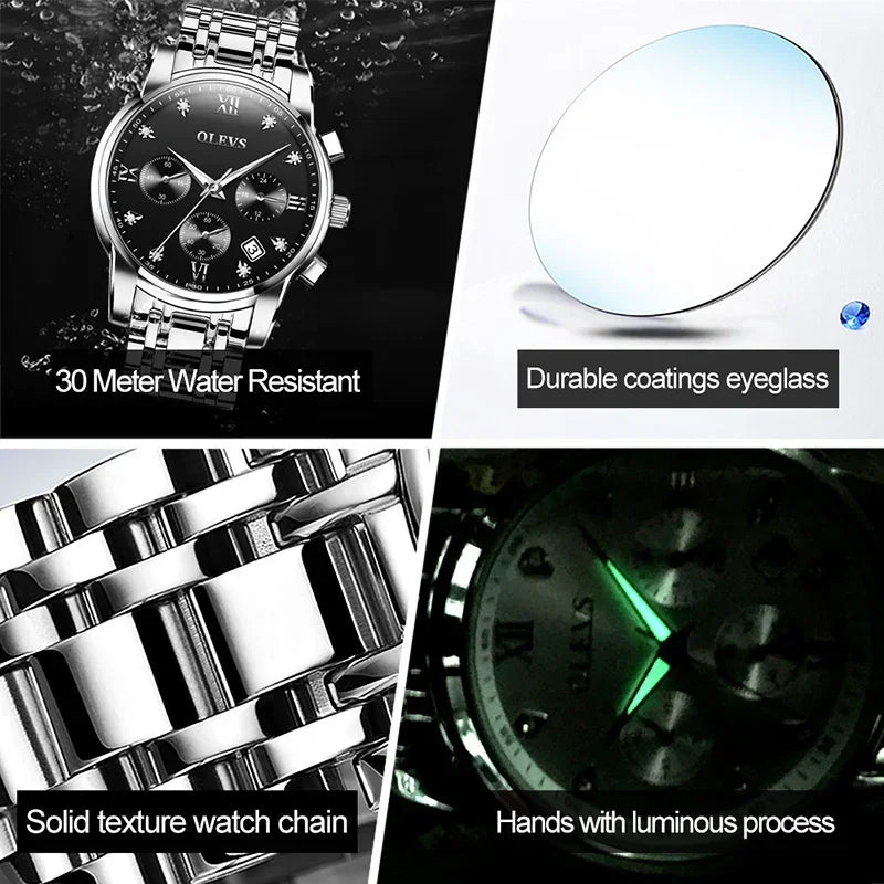 Chronograph Luminous Quartz Watch