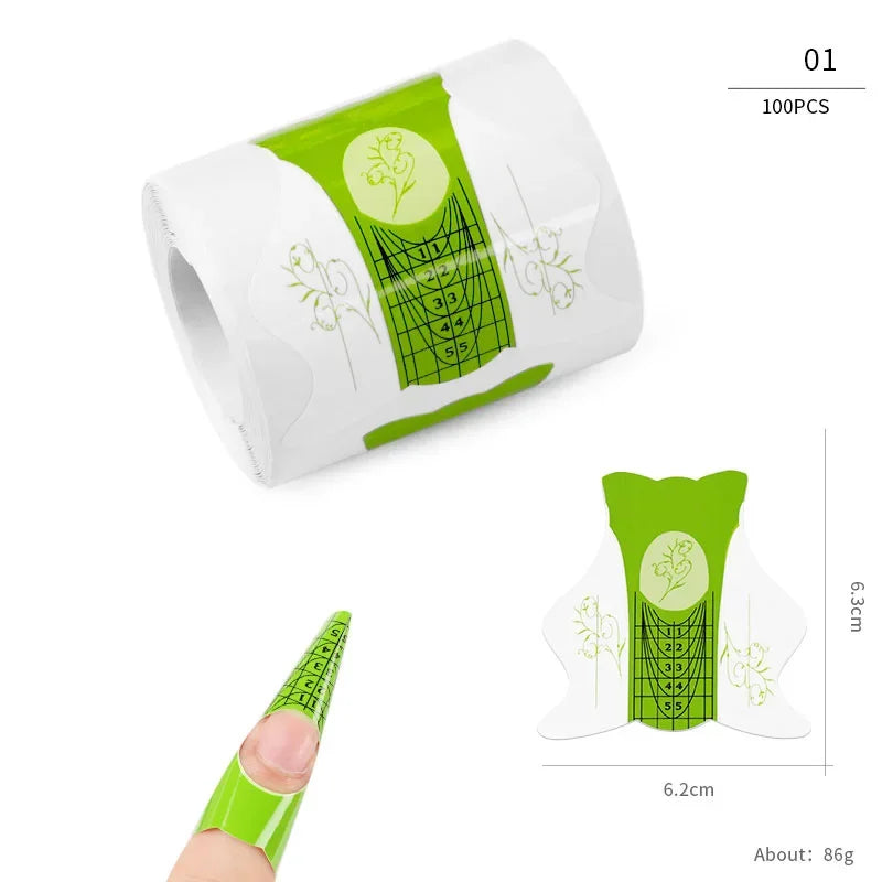 French Nail Tips Nail Sticker 100pcs