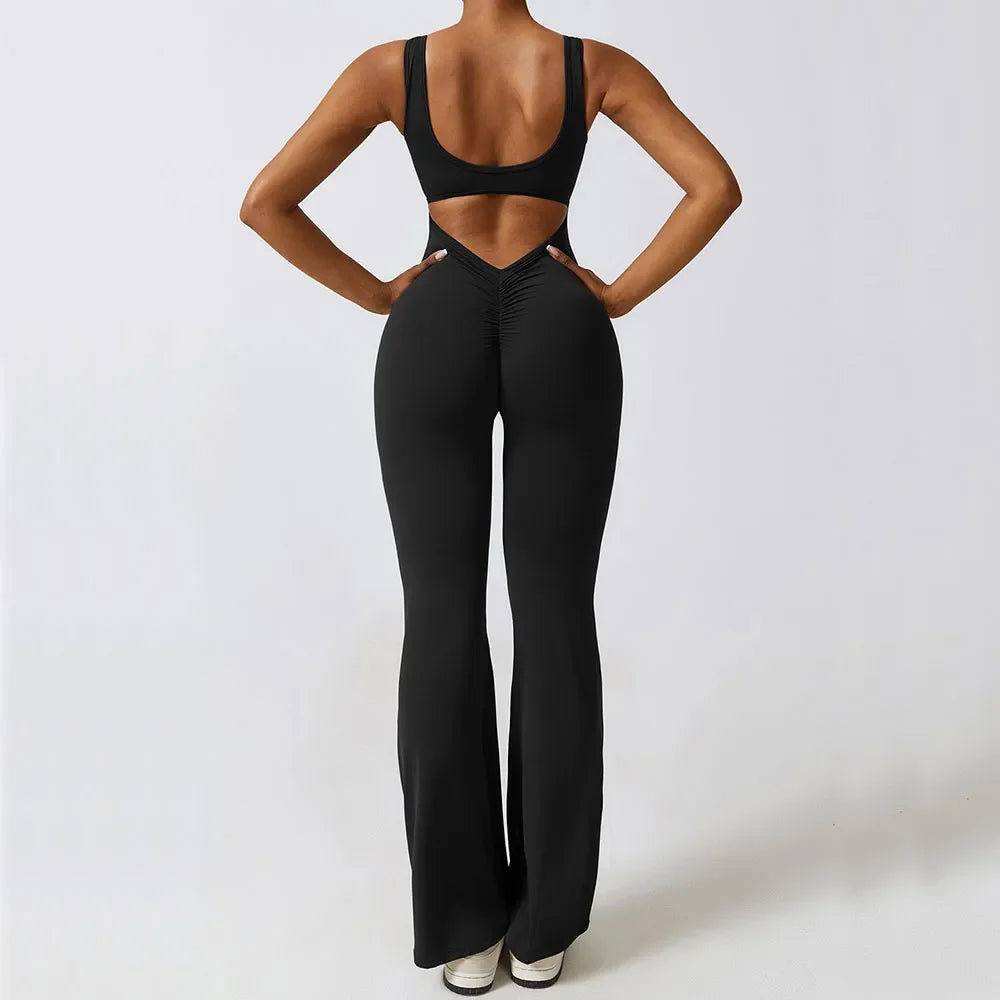 Wide Leg Sports Jumpsuit