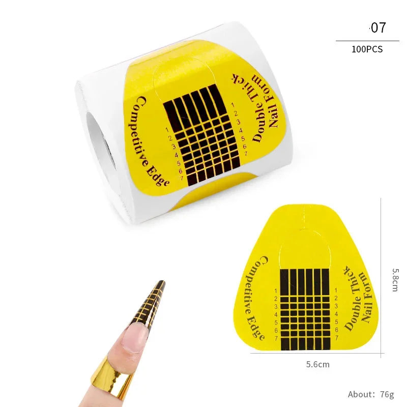 French Nail Tips Nail Sticker 100pcs