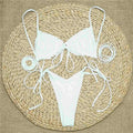 Bikinis 2025 Woman 3 Colors Sexy Ruffled Frilled Bikini Women Swimwear Female Swimsuit Two-piece Bikini set Lace Up Bathing Suit