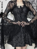 Women Black Lace Shrug