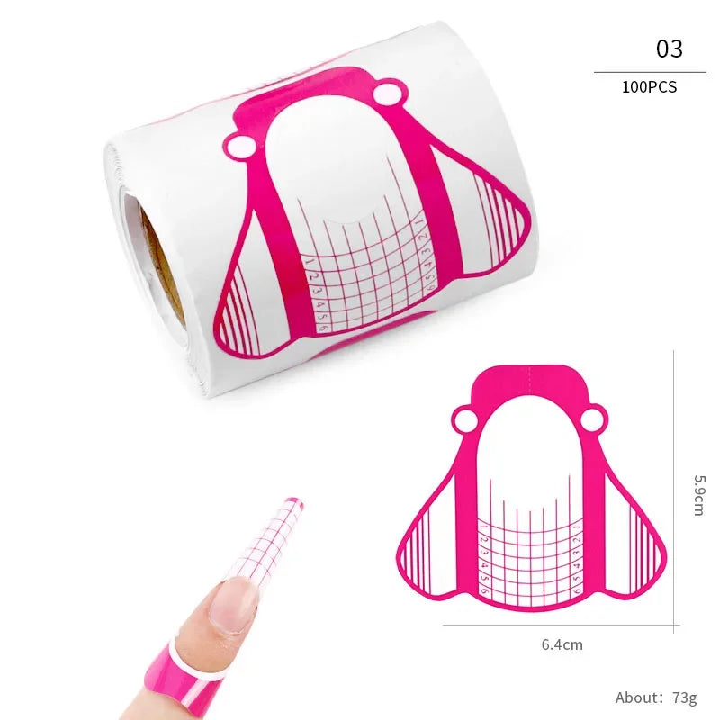 French Nail Tips Nail Sticker 100pcs