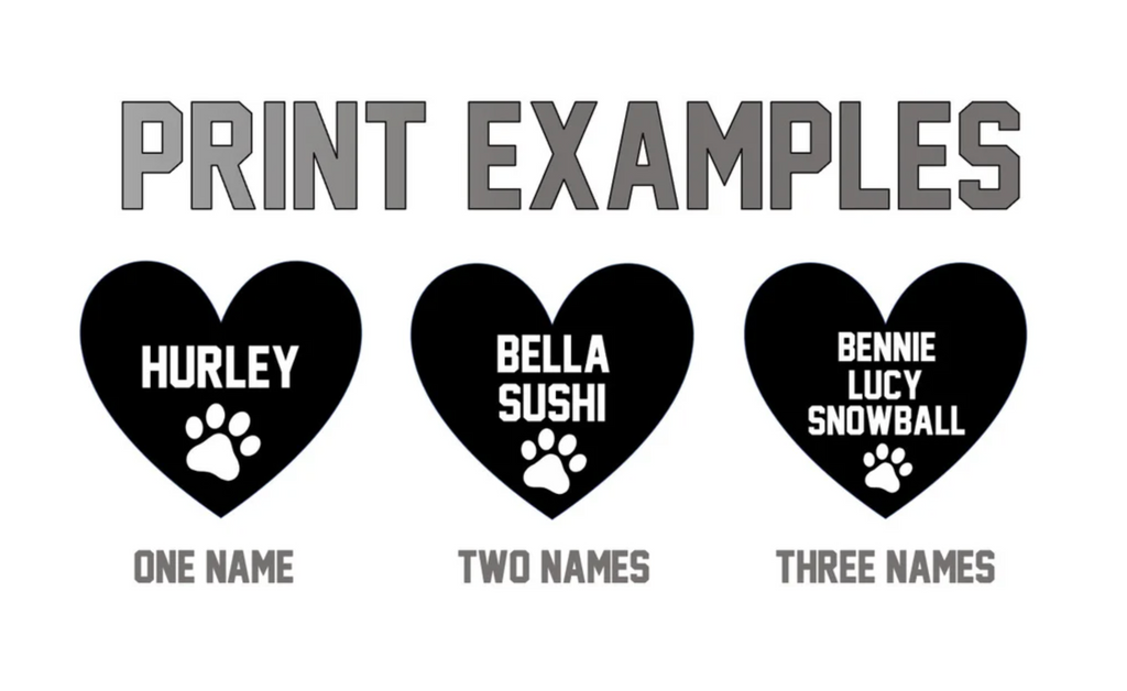 HEART U MOST ♡ gray sweatshirt with personalized heart paw print