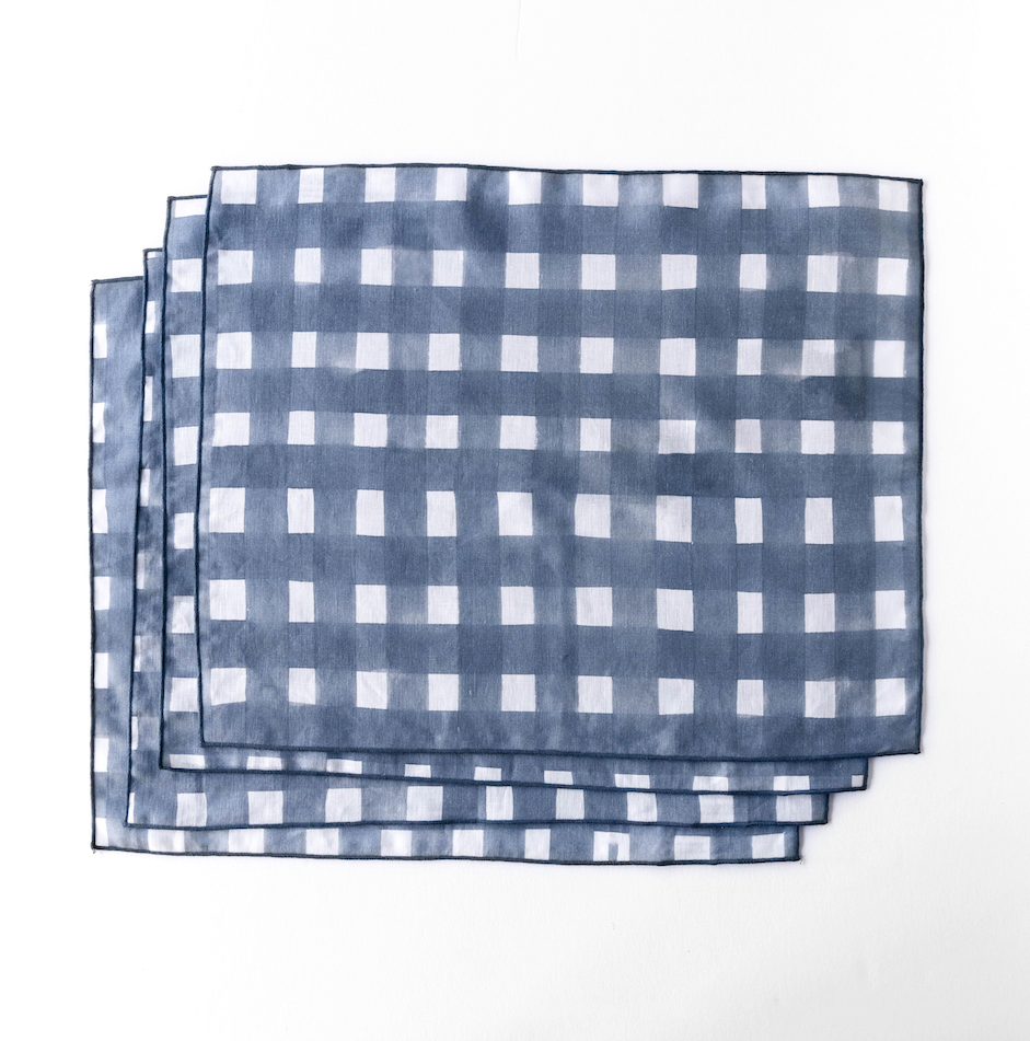 Blue Cross Hatch Placemat