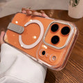 Folding Stand Holder Wireless Charging Phone Cases For iPhone