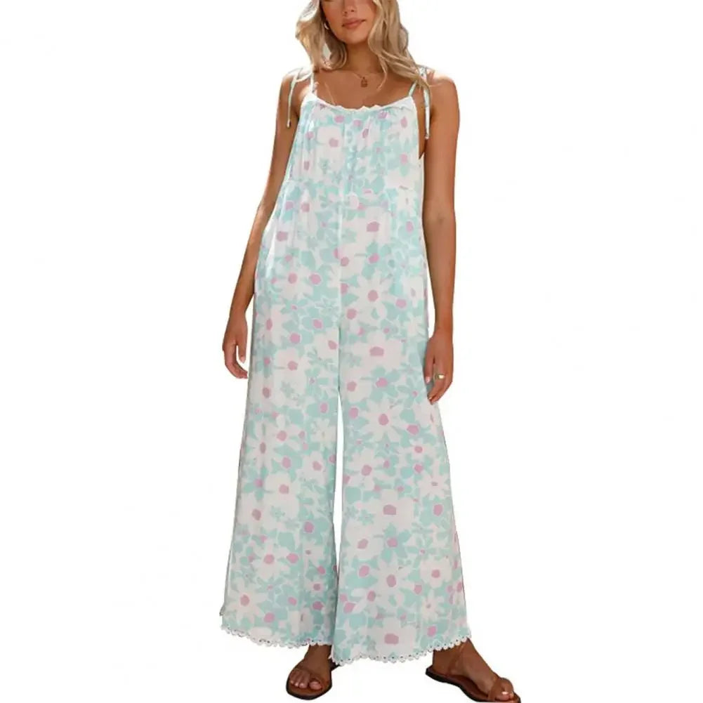Delilah Wide Leg Jumpsuit With Pockets