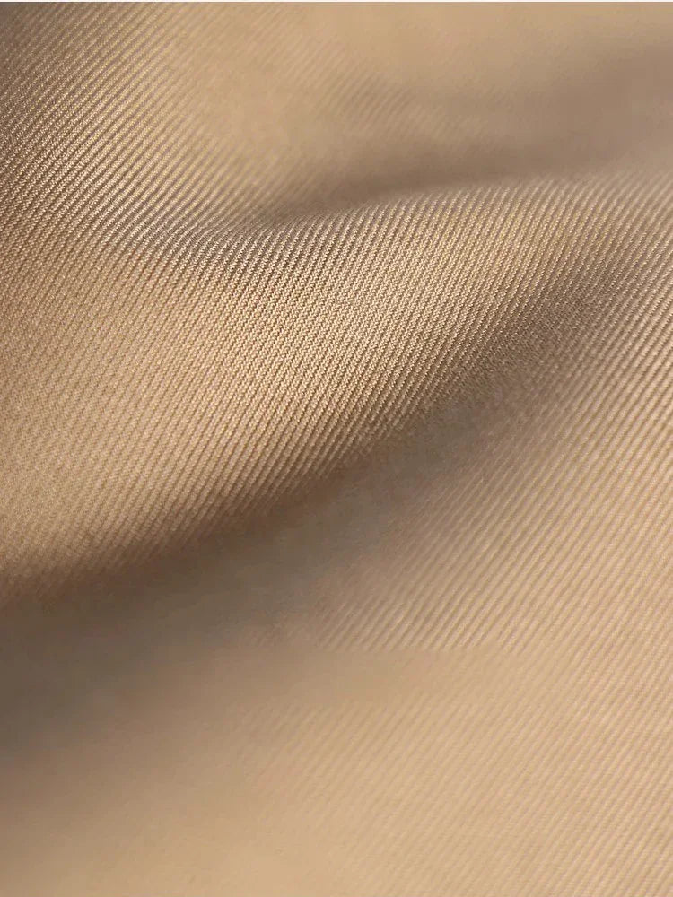 European Double Breasted Long Trench Coat