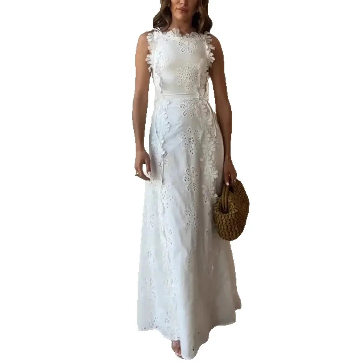Lilly Lace Embroidered Sun Dress