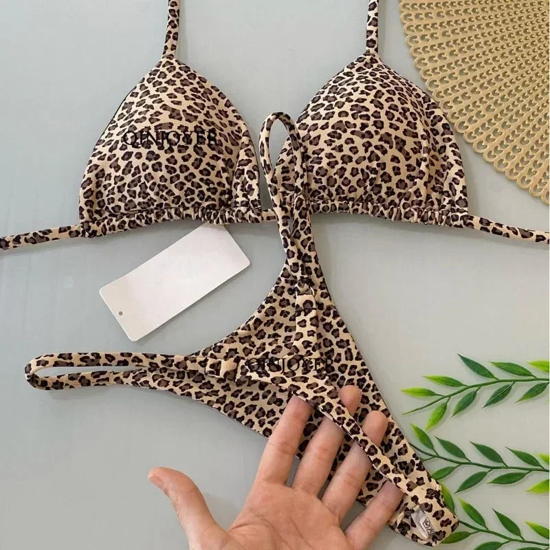 Hottie Print Brazilian Bikini