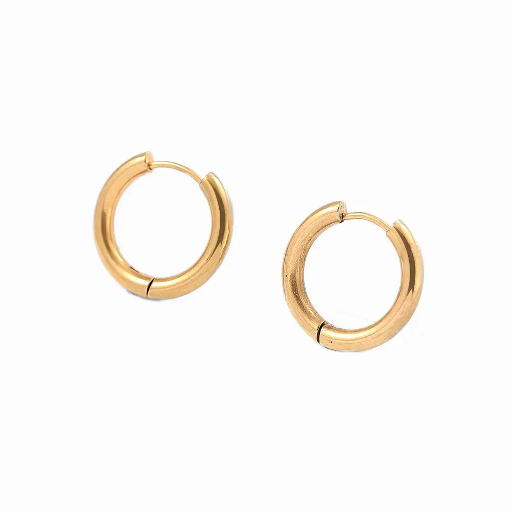 New Trendy Geometric Twisted Thick Hoop Earrings Fashion Gold Color Big Round Circle Earrings for Women Punk Hiphop Jewelry Gift
