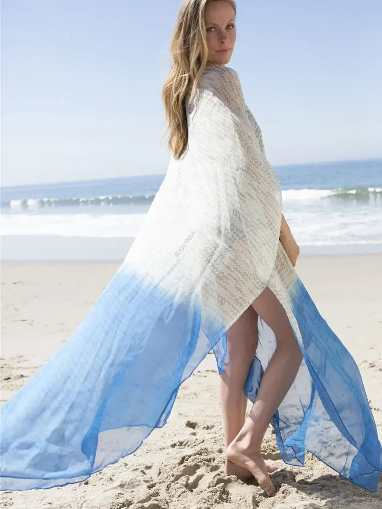 Santorini Beach Maxi Dress